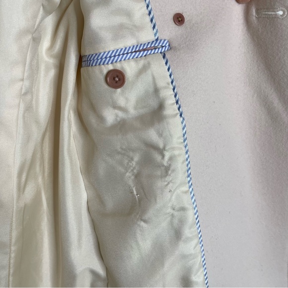 J Crew Peacoat Italian Wool Jacket Cashmere Coat double breasted preppy academia - Picture 13 of 14